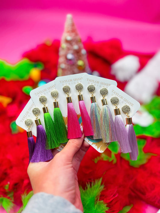 Royal Blue Silk Tassels