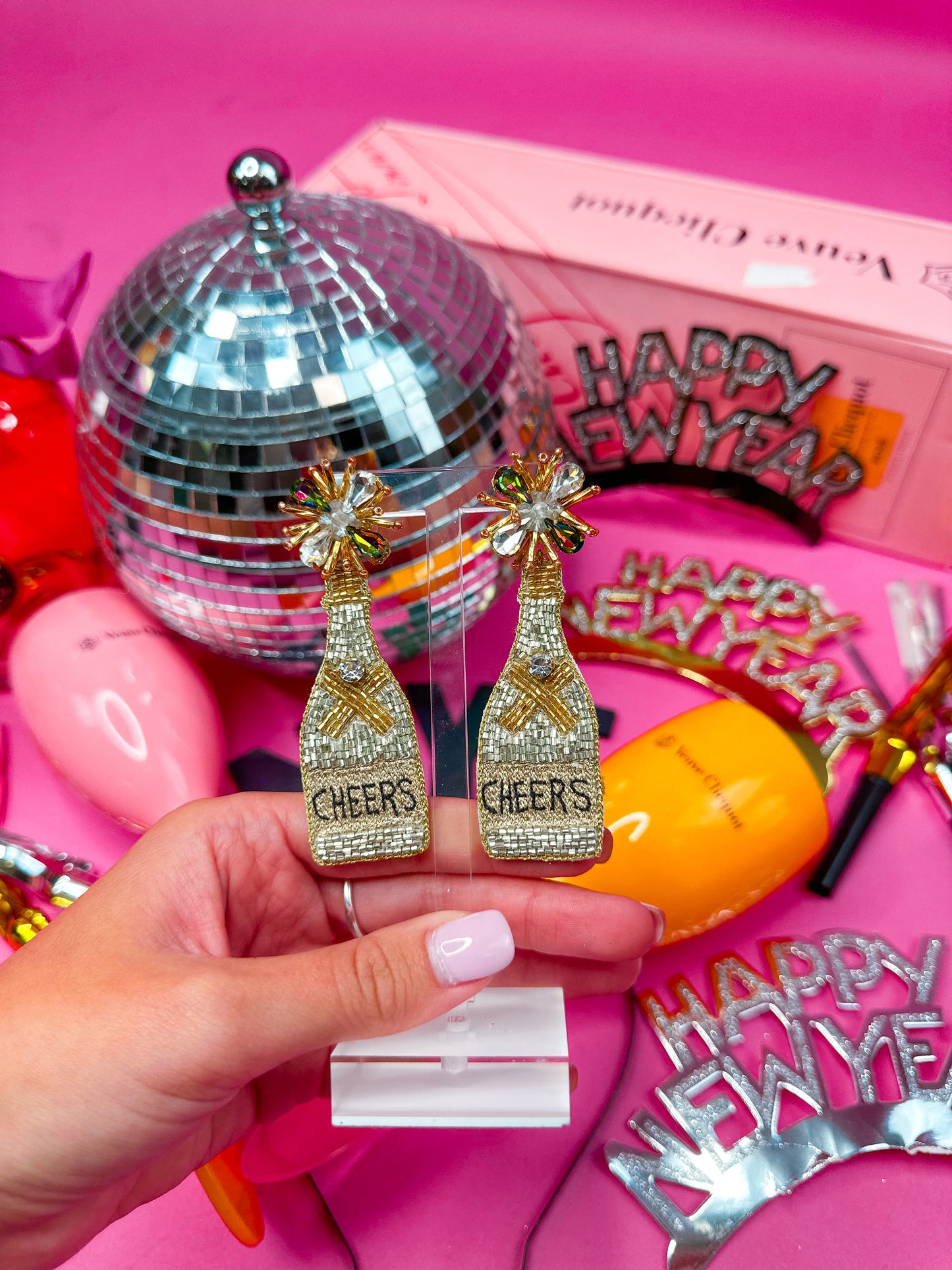 Silver Cheers Bottle