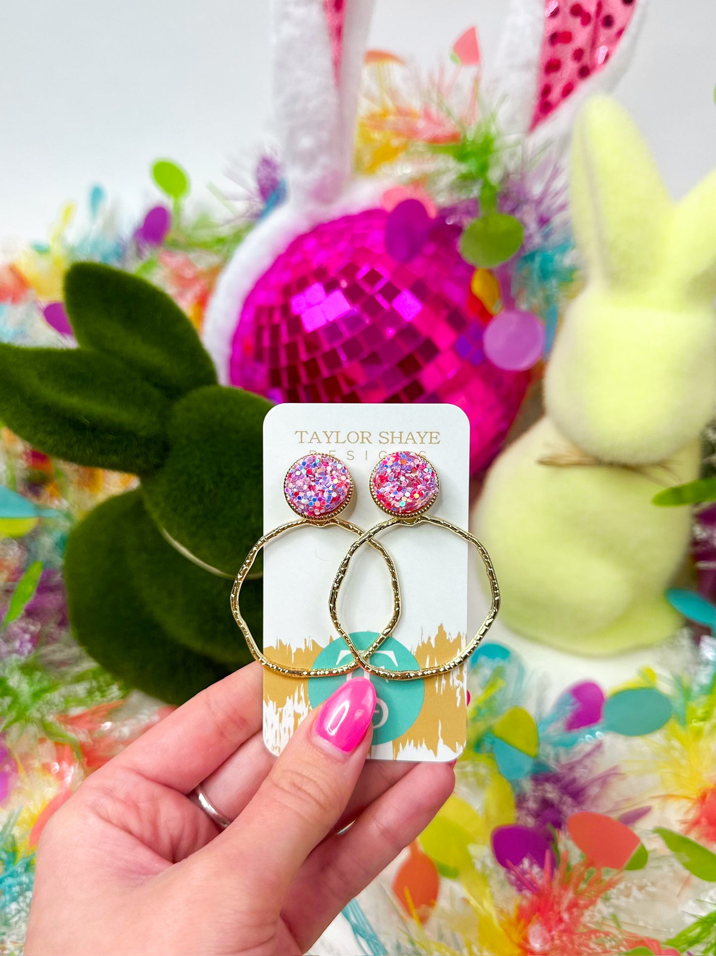 Gameday Glitter Top Hoops