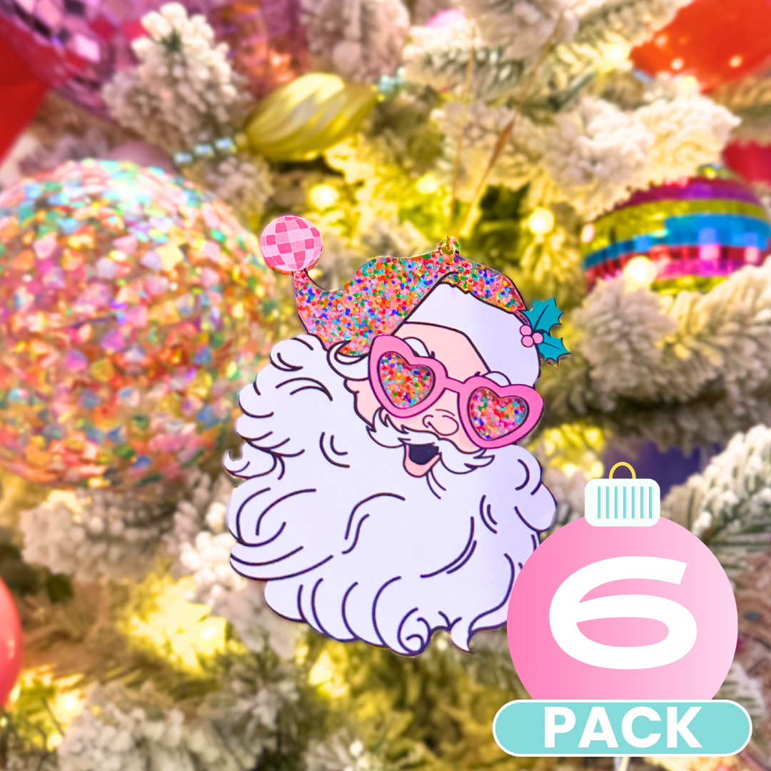 Santa at the Disco Ornament (Pack)