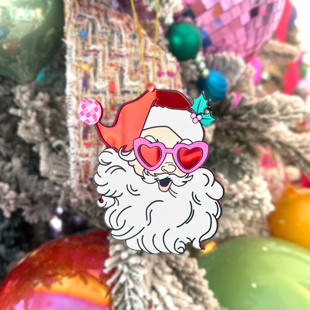 Santa at the Disco Ornament (Pack)