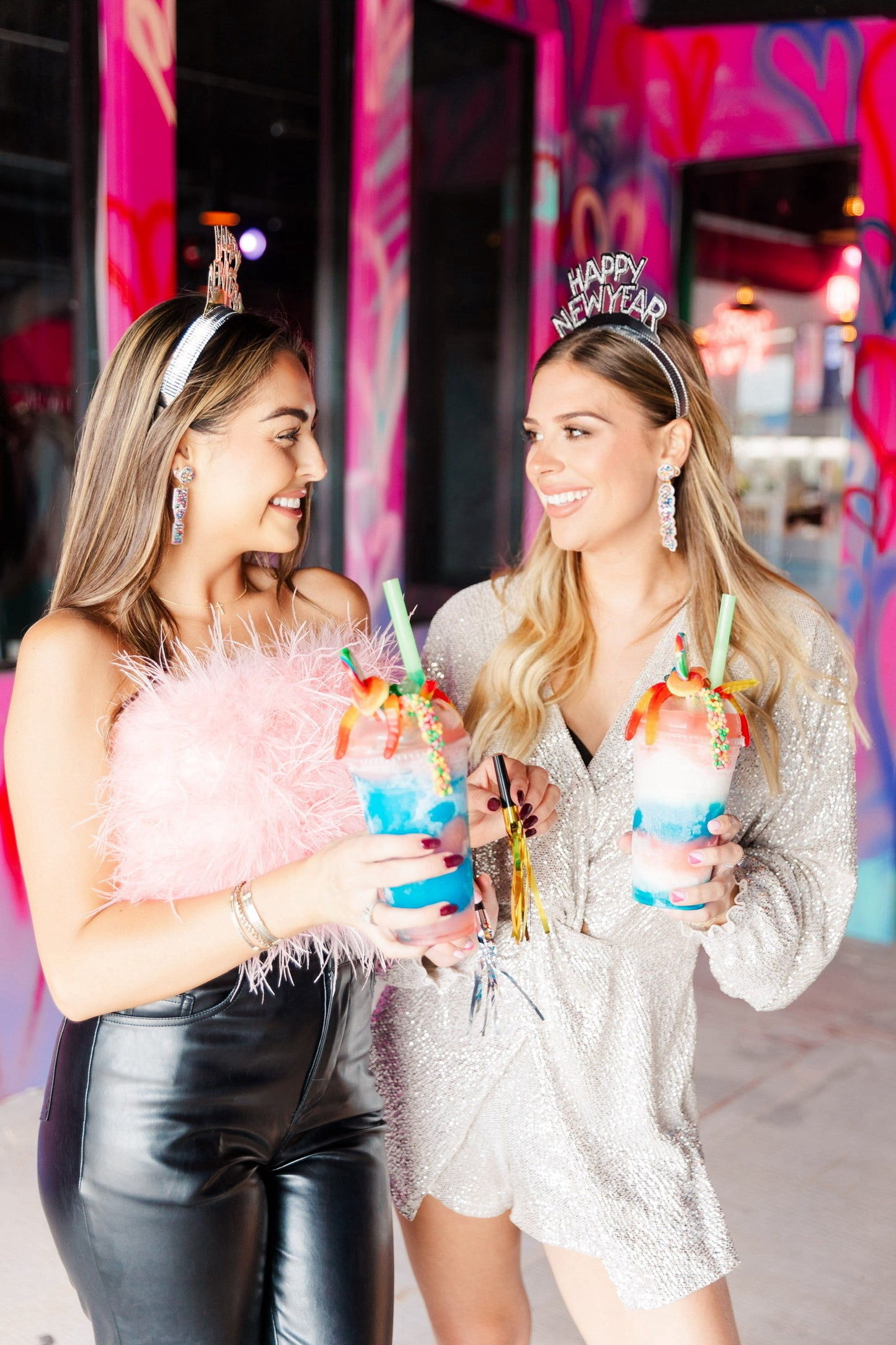 Beaded Rainbow NYE Drops