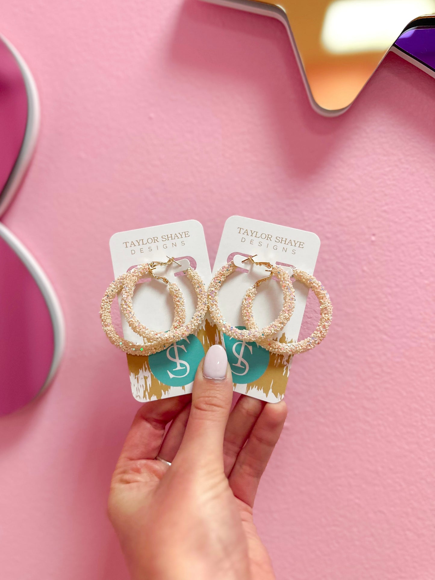 Valentine Glitter Hoops