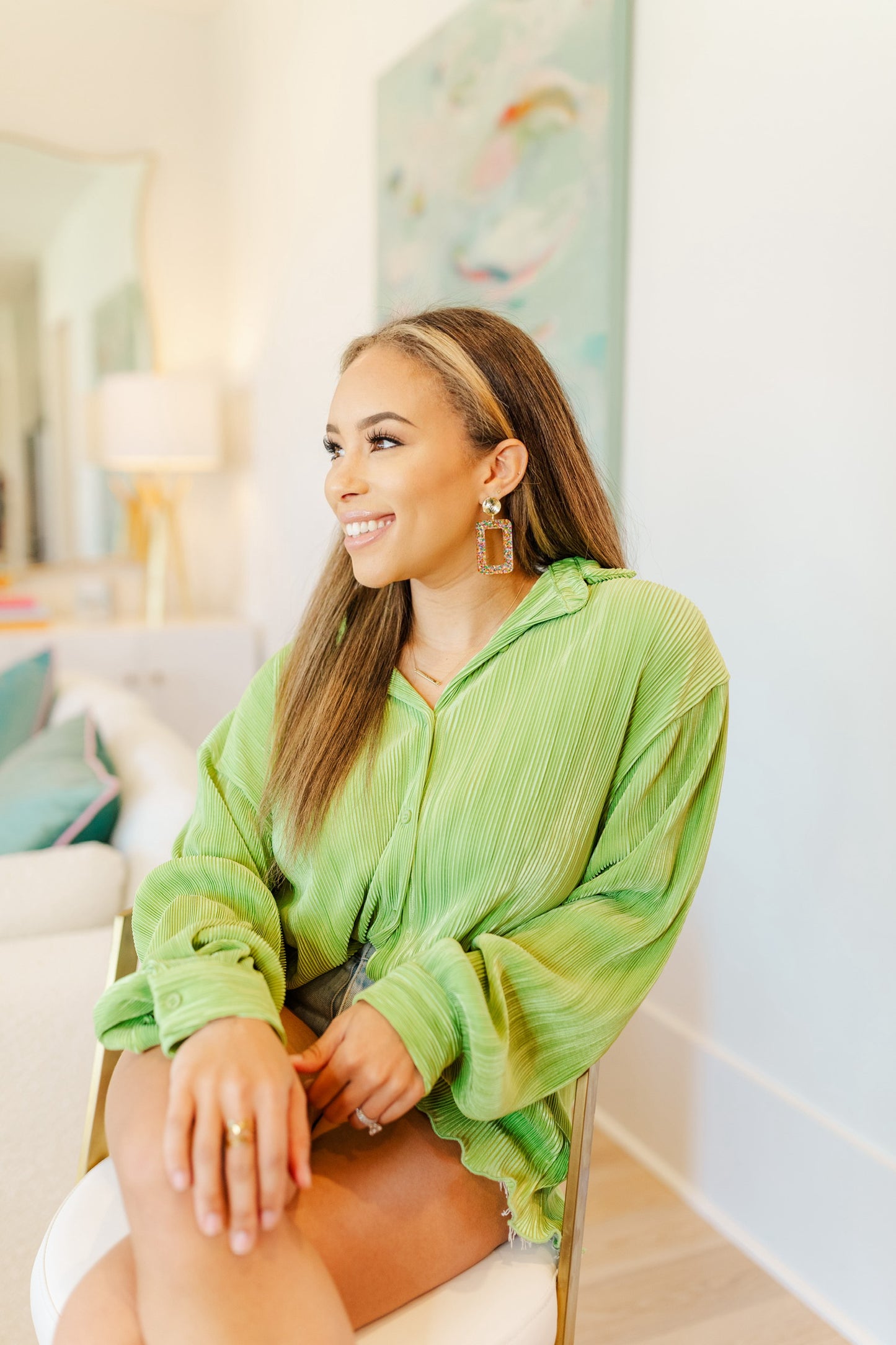 Cindy Confetti Rectangle Drops