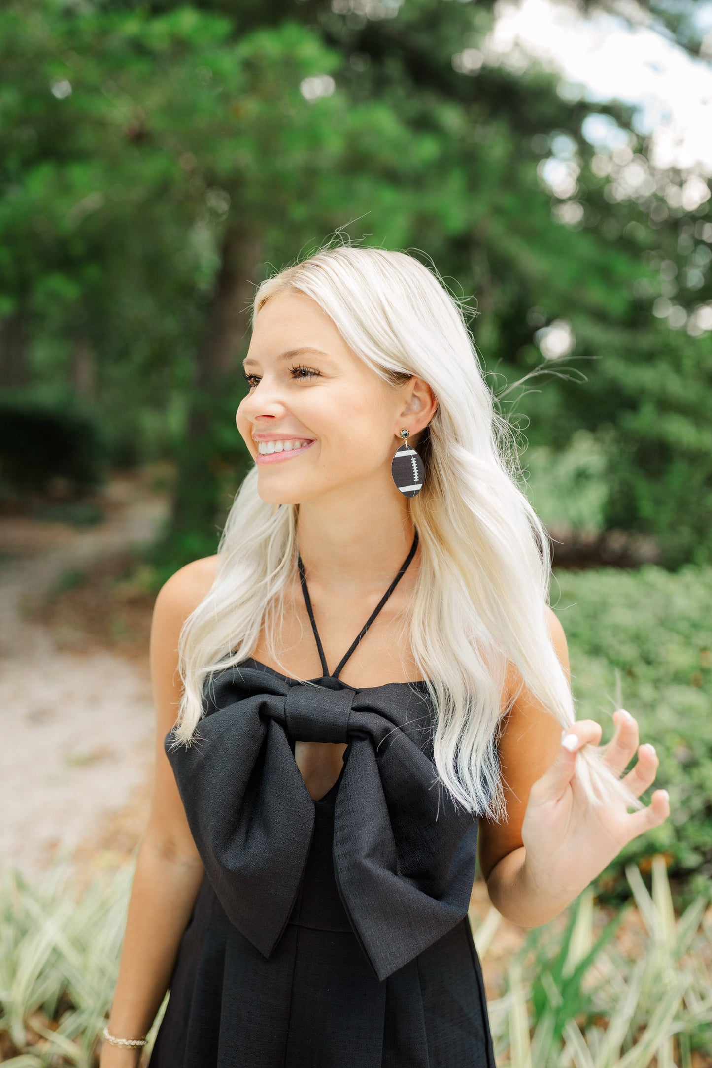 Black Acrylic Footballs
