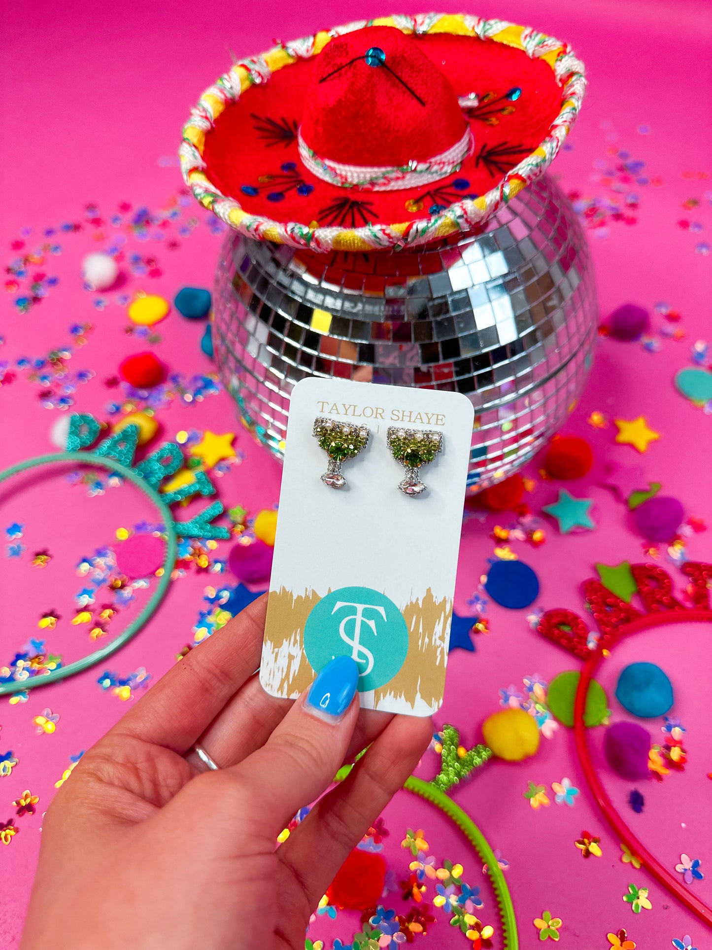 Beaded Margarita Stud