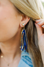 Load image into Gallery viewer, Blue/Gold Sequin Tassels
