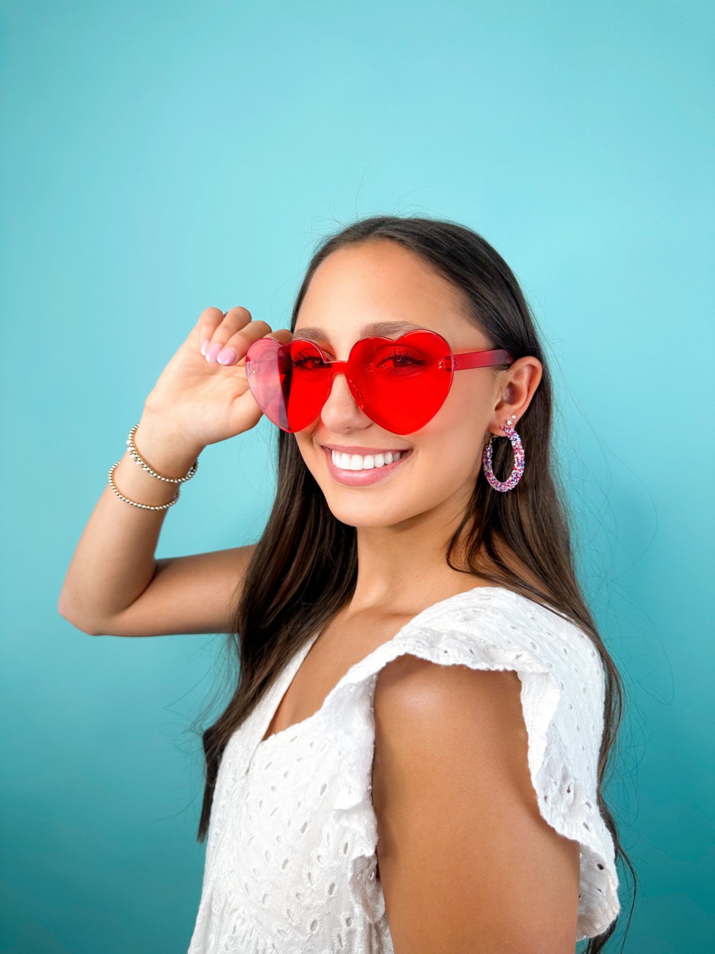 USA Glitter Hoops