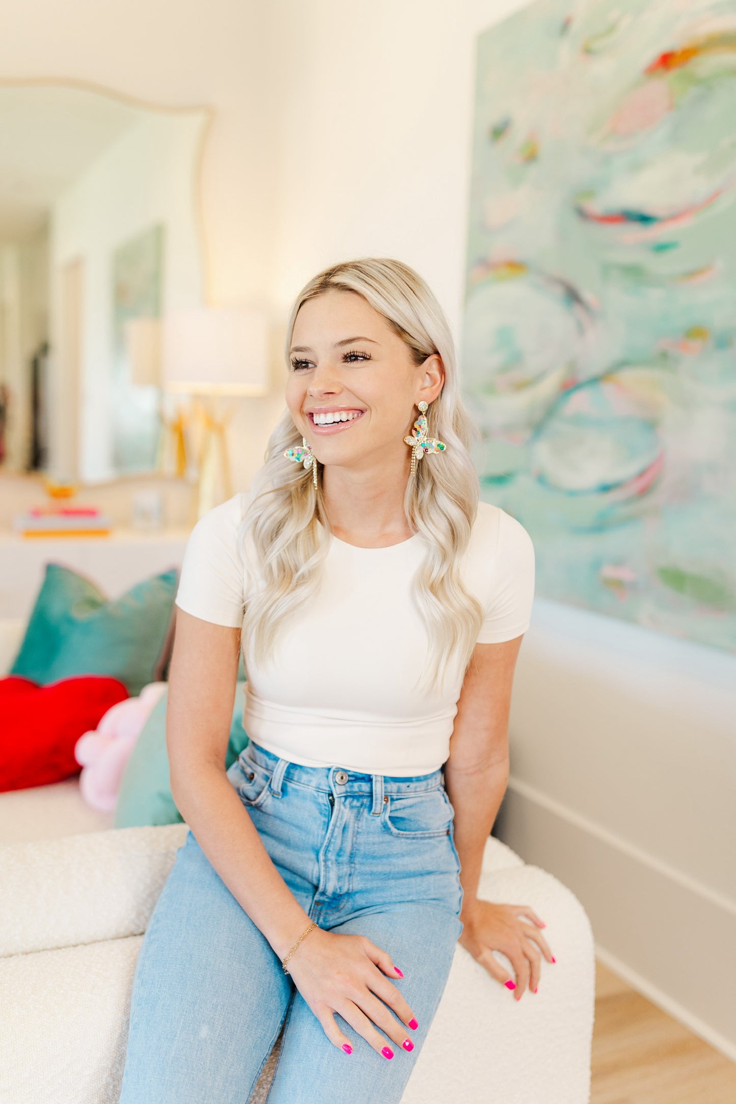 Lilliana Lightweight Butterfly Drops