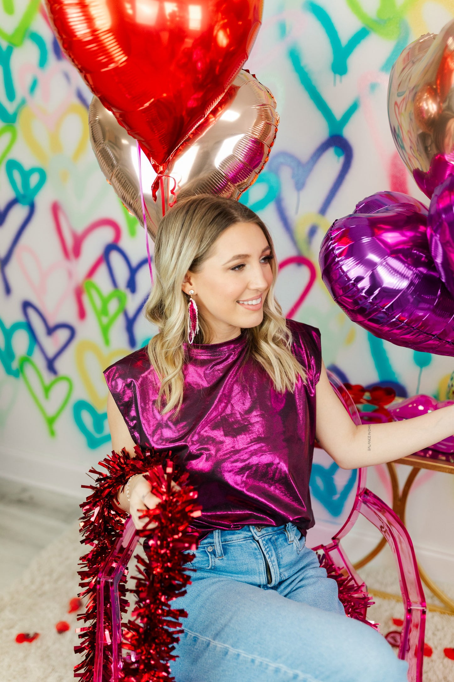 Valentine Sequin Tassel