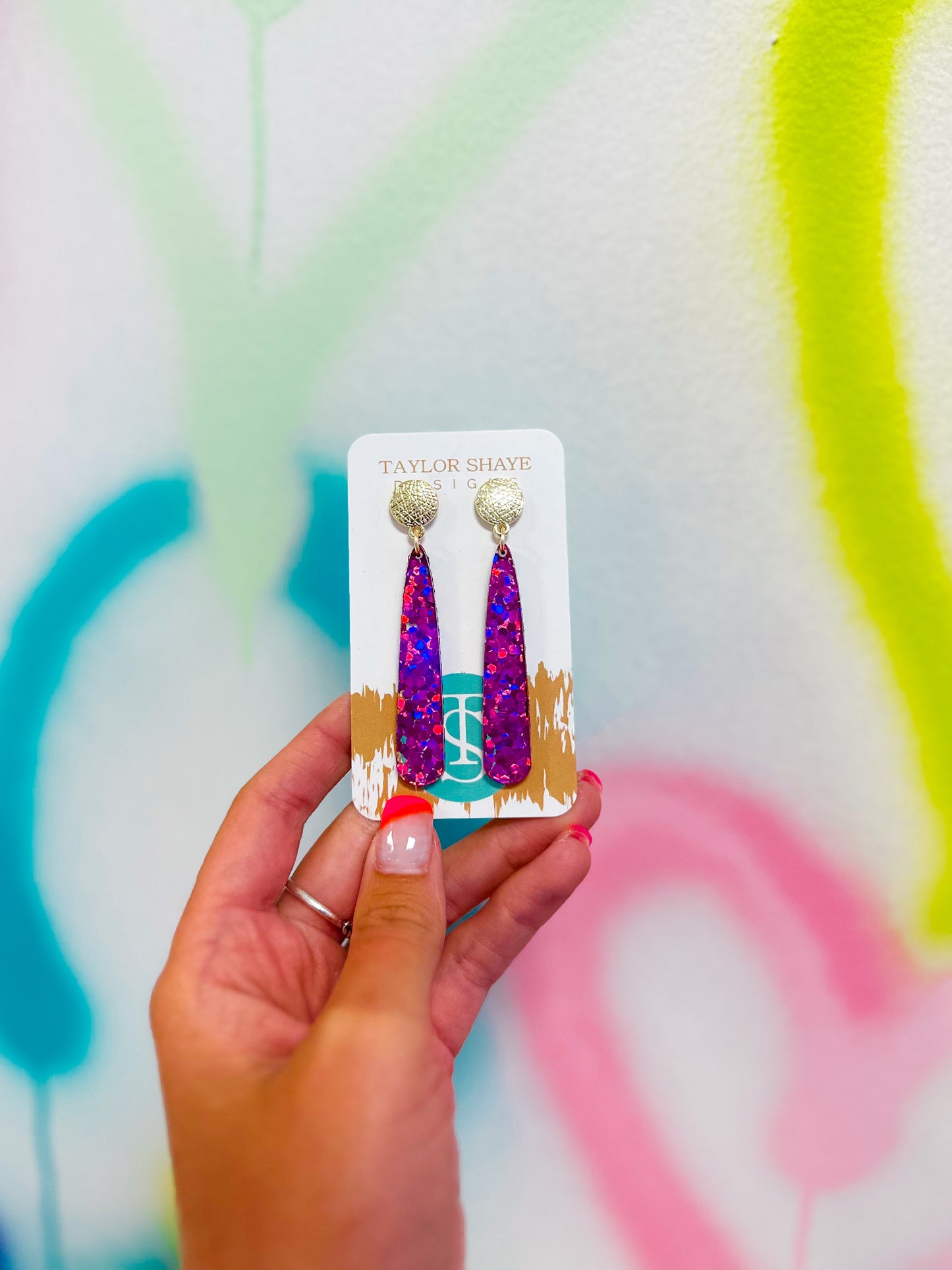 Fuchsia Sequin Kimmy Drops