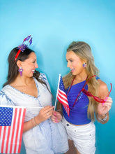 Load image into Gallery viewer, Patriotic Glam Bows
