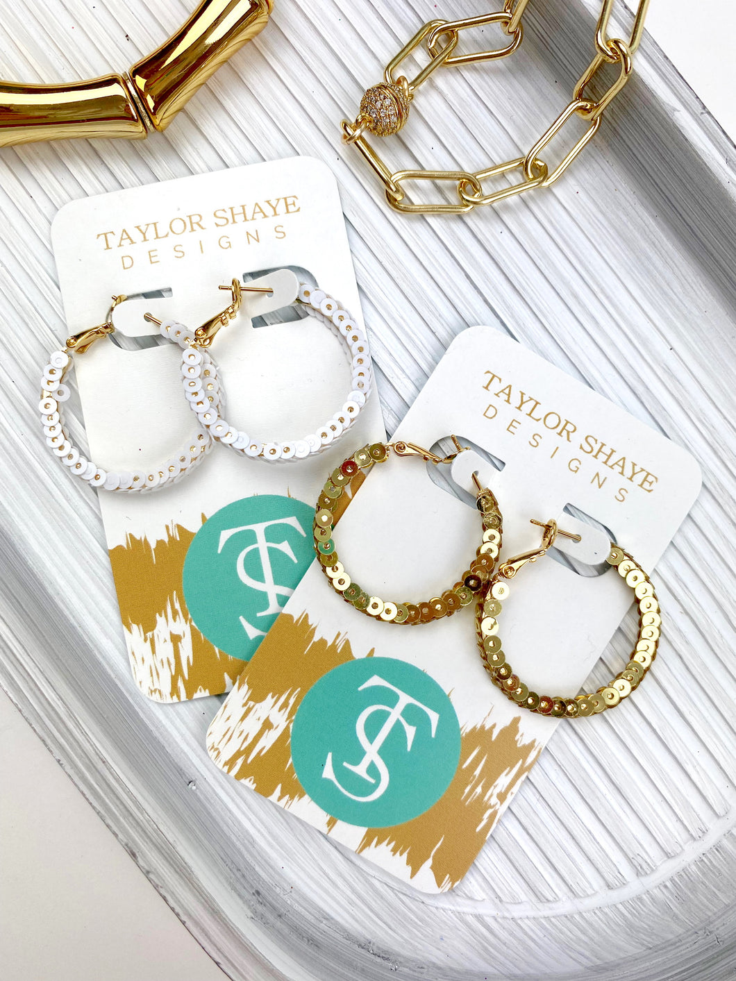 Sequin Hoops