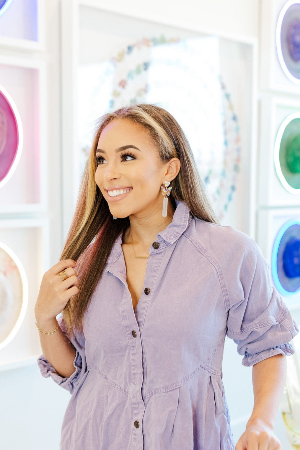 Pastel Confetti Butterfly Sally Tassels