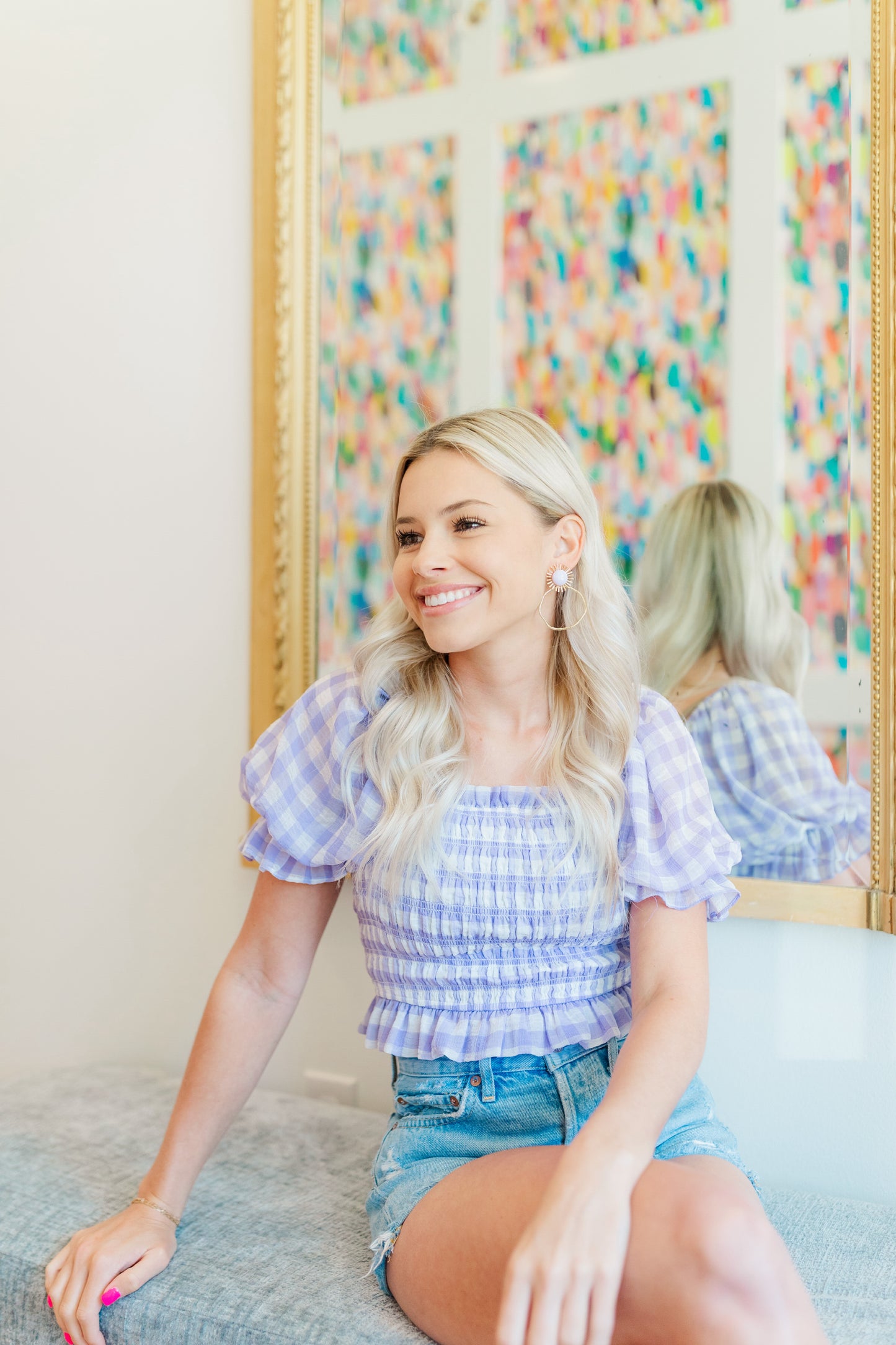 Colorful Sunburst Hoops