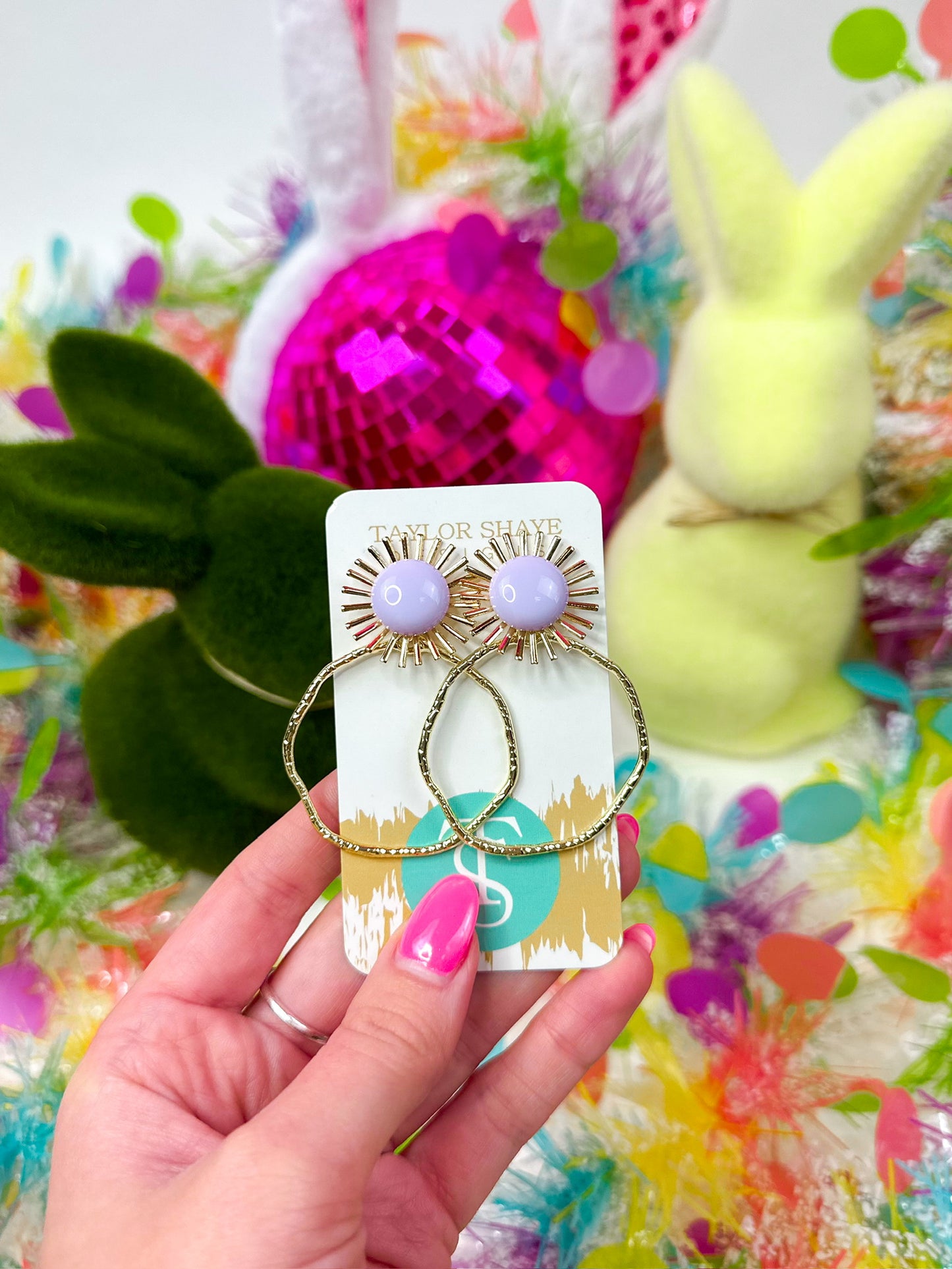 Colorful Sunburst Hoops