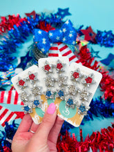Load image into Gallery viewer, Beaded Fourth Triple Star Drops
