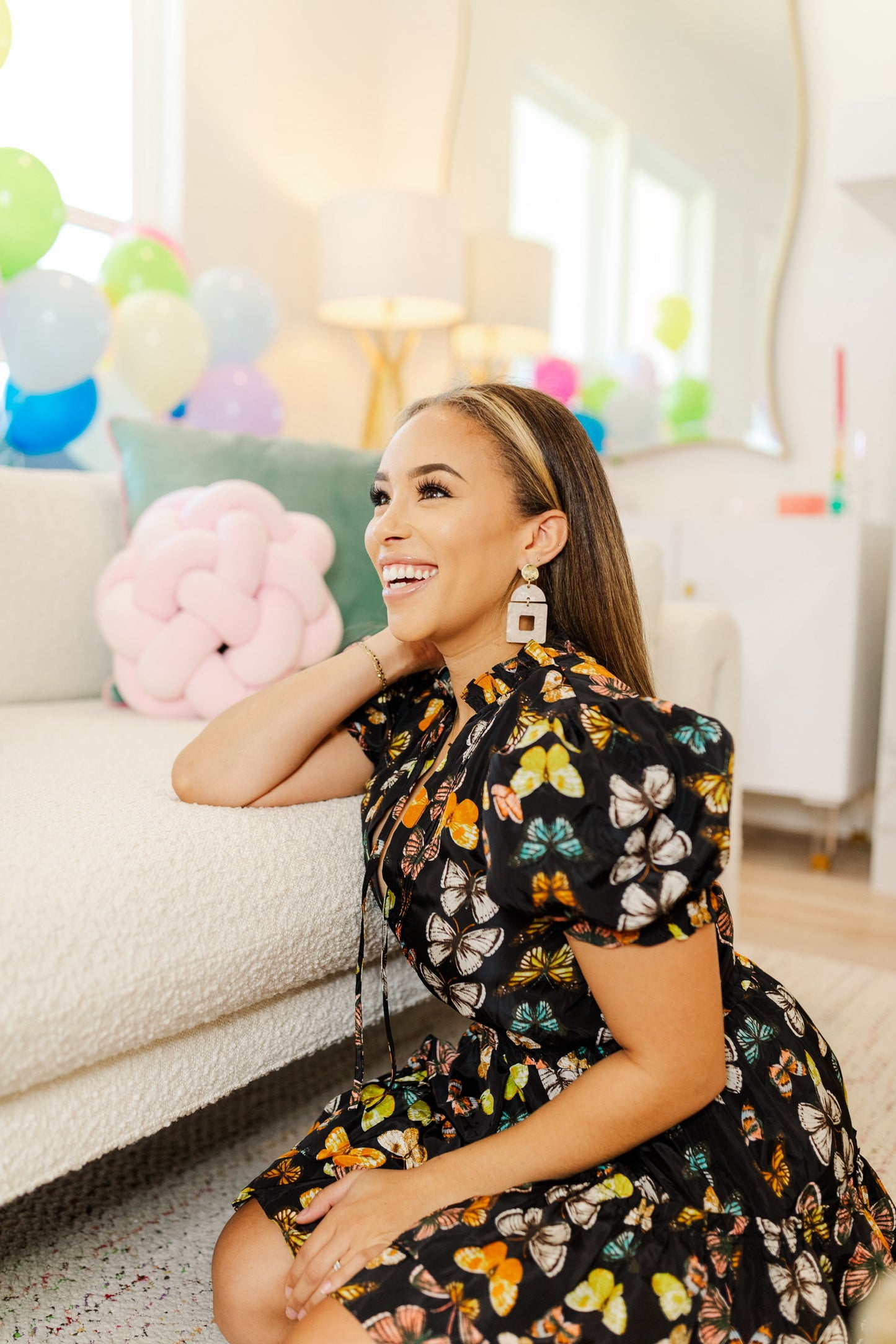 Double Acrylic Square Drops