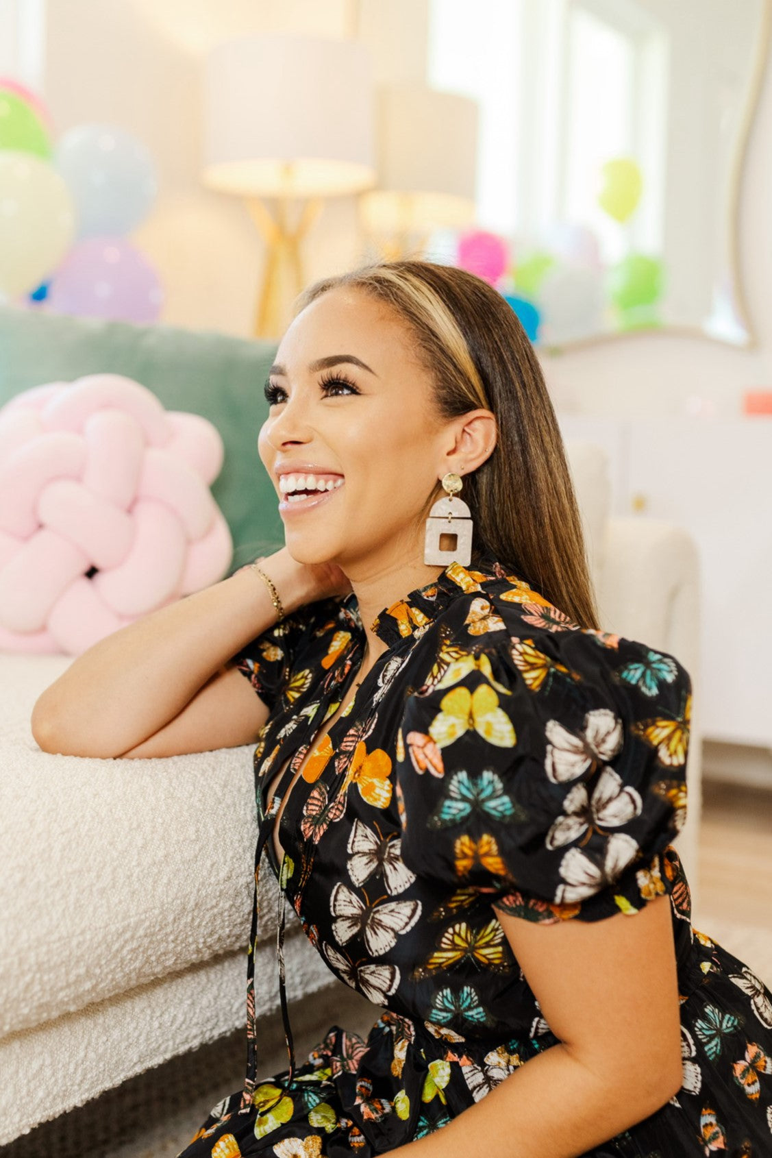 Double Acrylic Square Drops