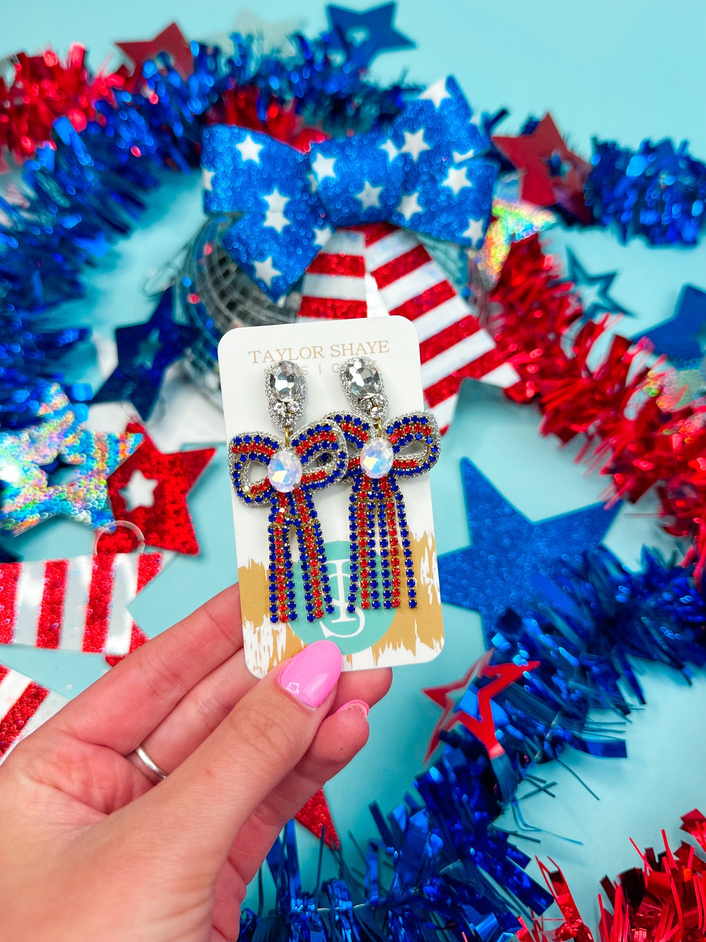 Patriotic Glam Bows