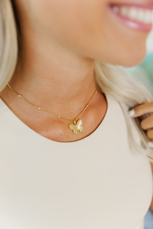 Laura Butterfly Necklace