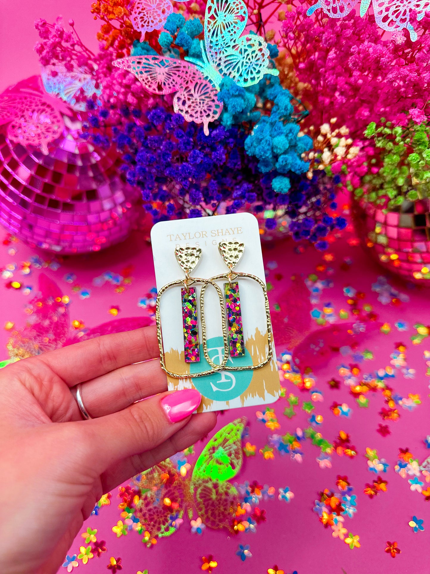 Sassy Dots Stick Hoops