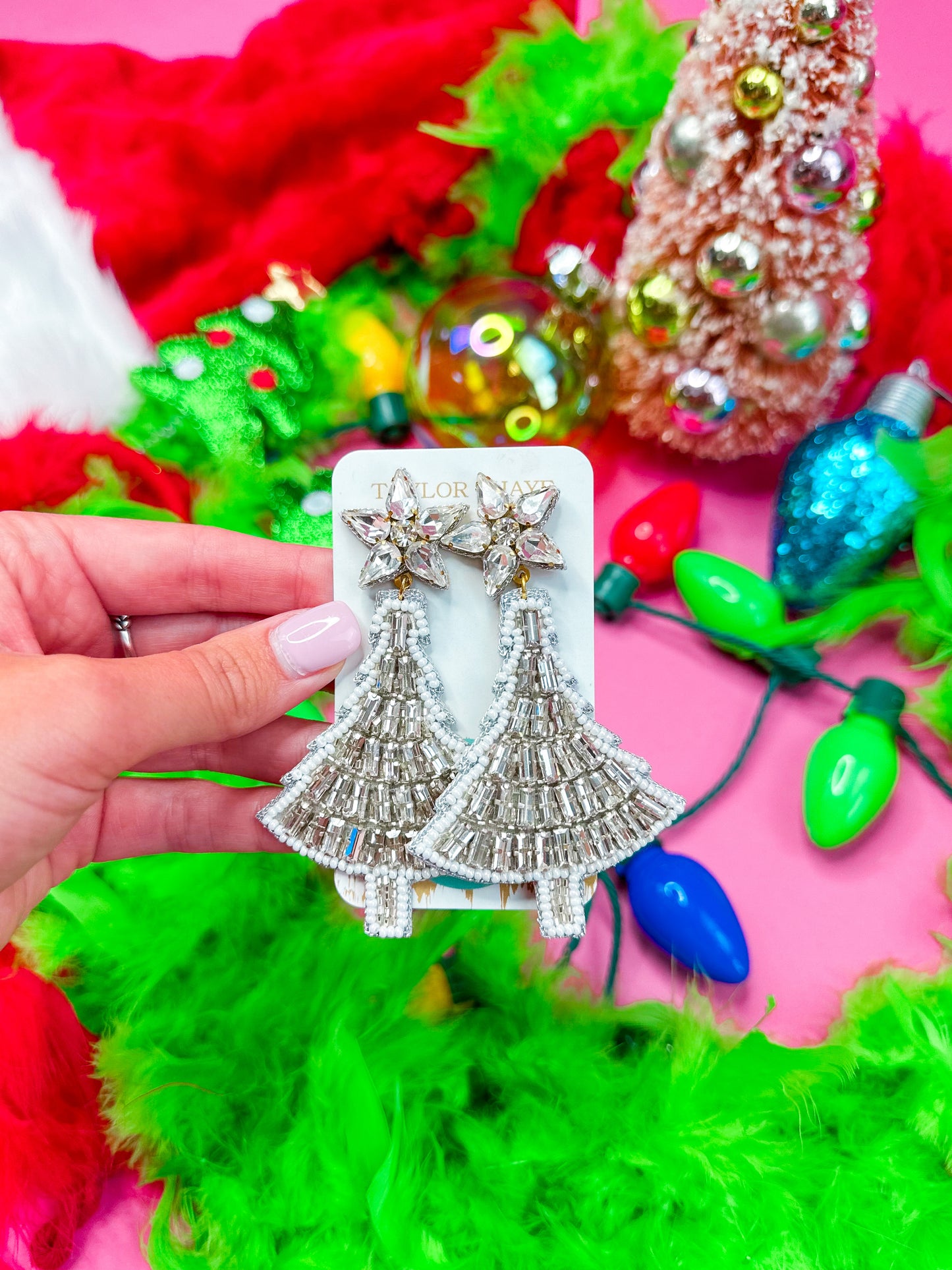 Beaded Crystal Christmas Tree