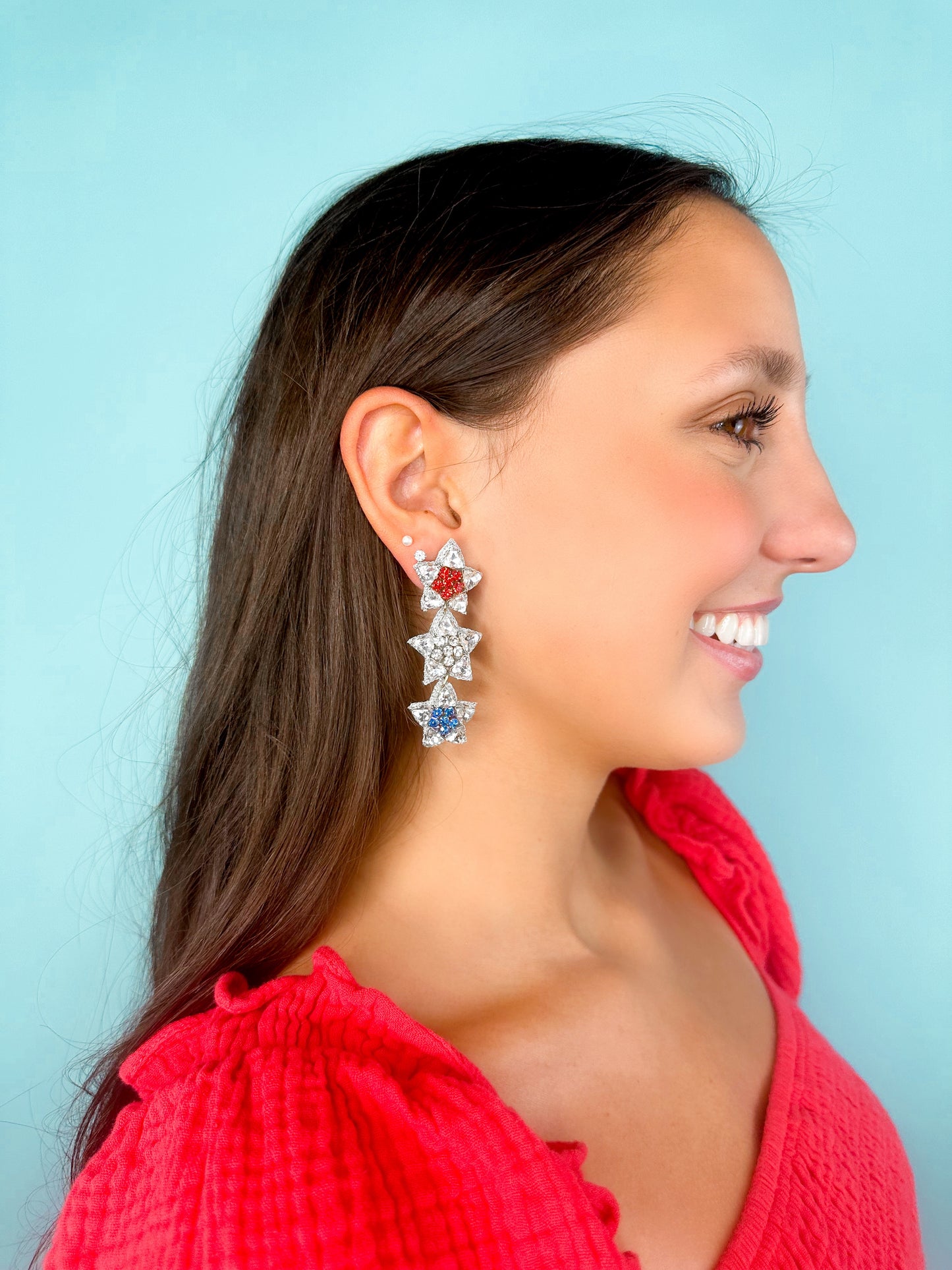 Beaded Fourth Triple Star Drops