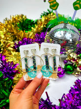 Load image into Gallery viewer, Mardi Gras Stick Hoops
