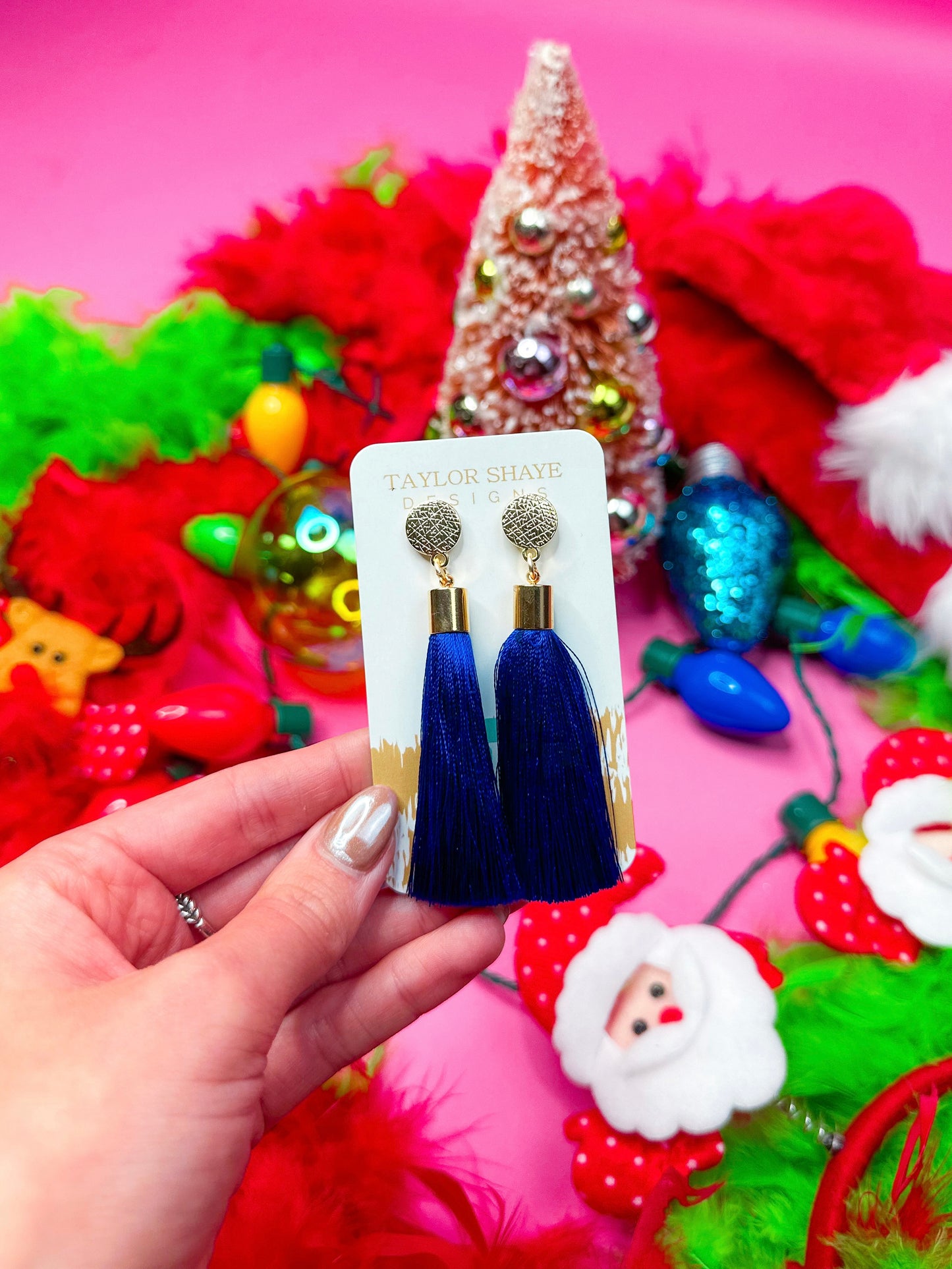 Royal Blue Silk Tassels