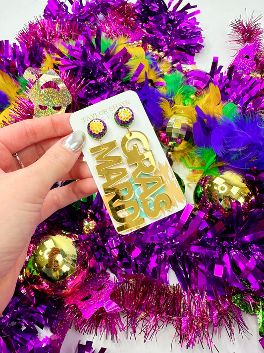 Gold Mirror MARDI GRAS Drops