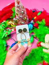 Load image into Gallery viewer, Christmas Mix Glitter Top Hoops

