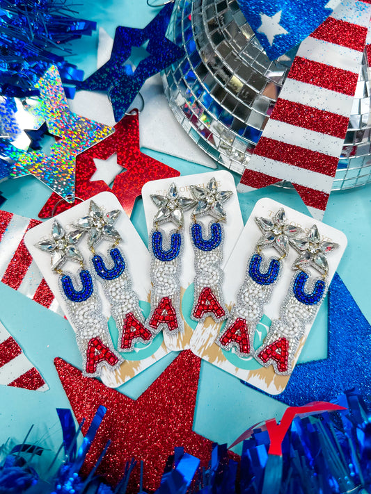 Beaded USA Drops