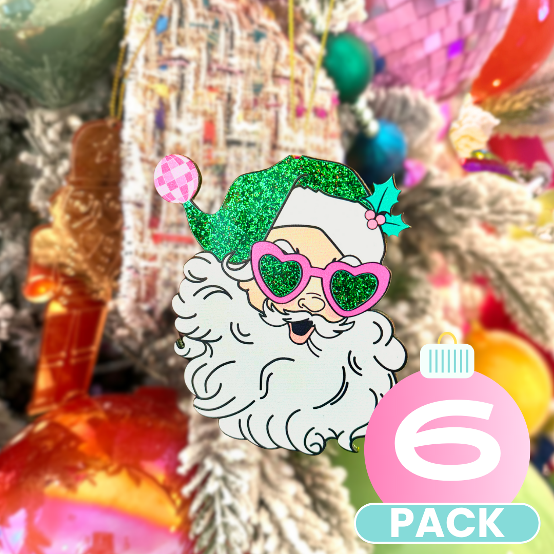 Santa at the Disco Ornament (Pack)