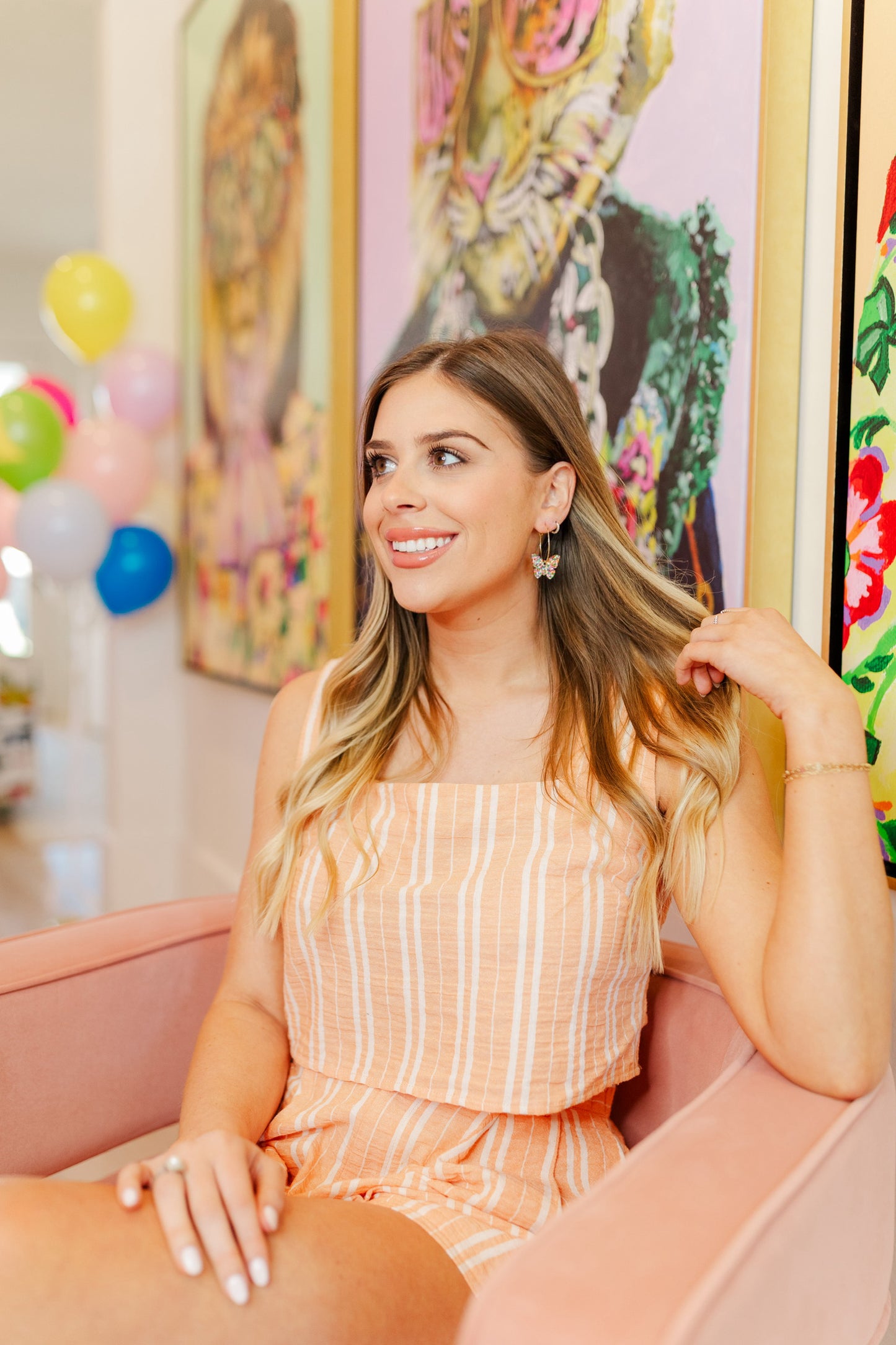 Lola Butterfly Hoops