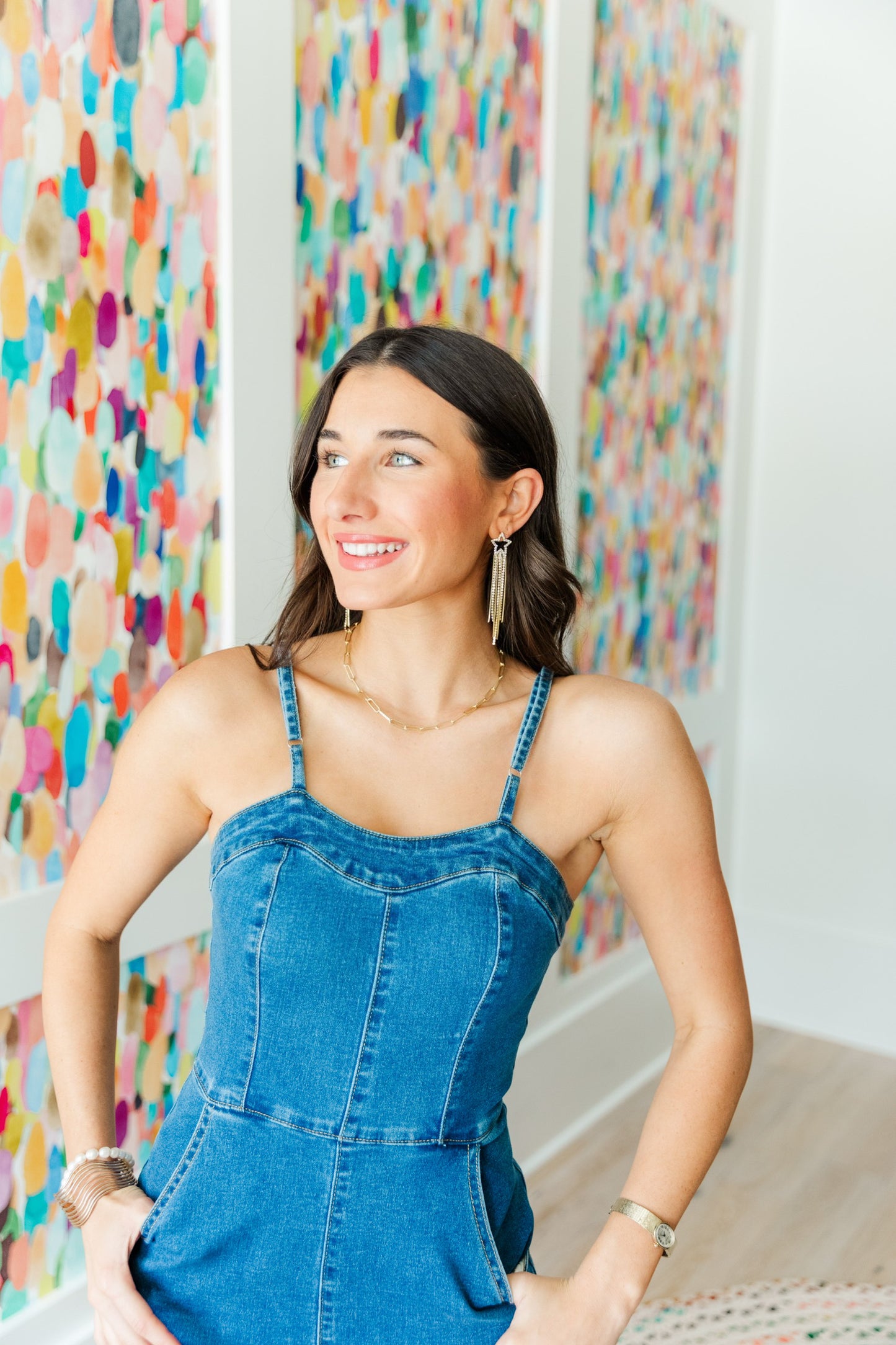 Madonna Star Chain Drops