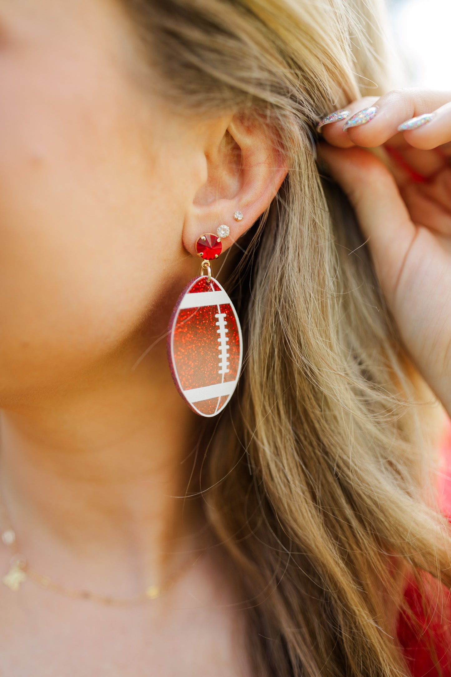 Red Acrylic Footballs