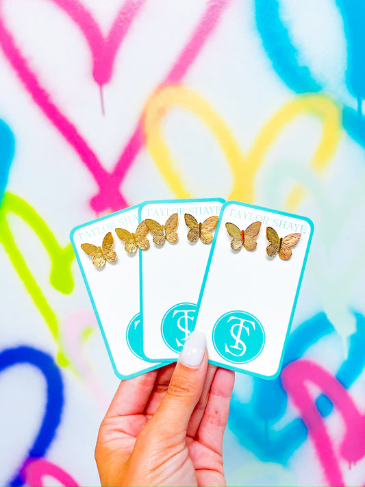 Blake Butterfly Studs