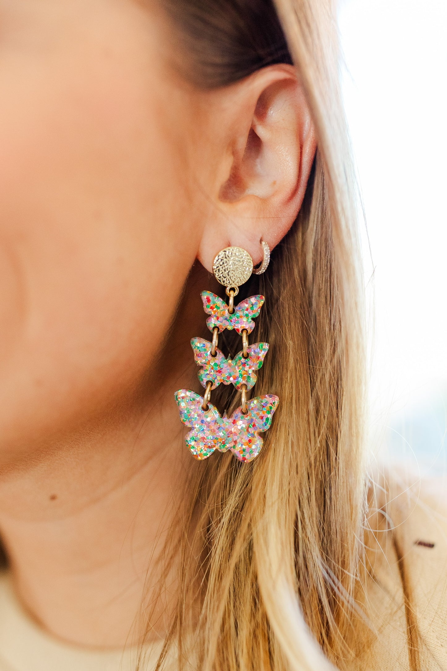 Spring Triple Butterfly Drops