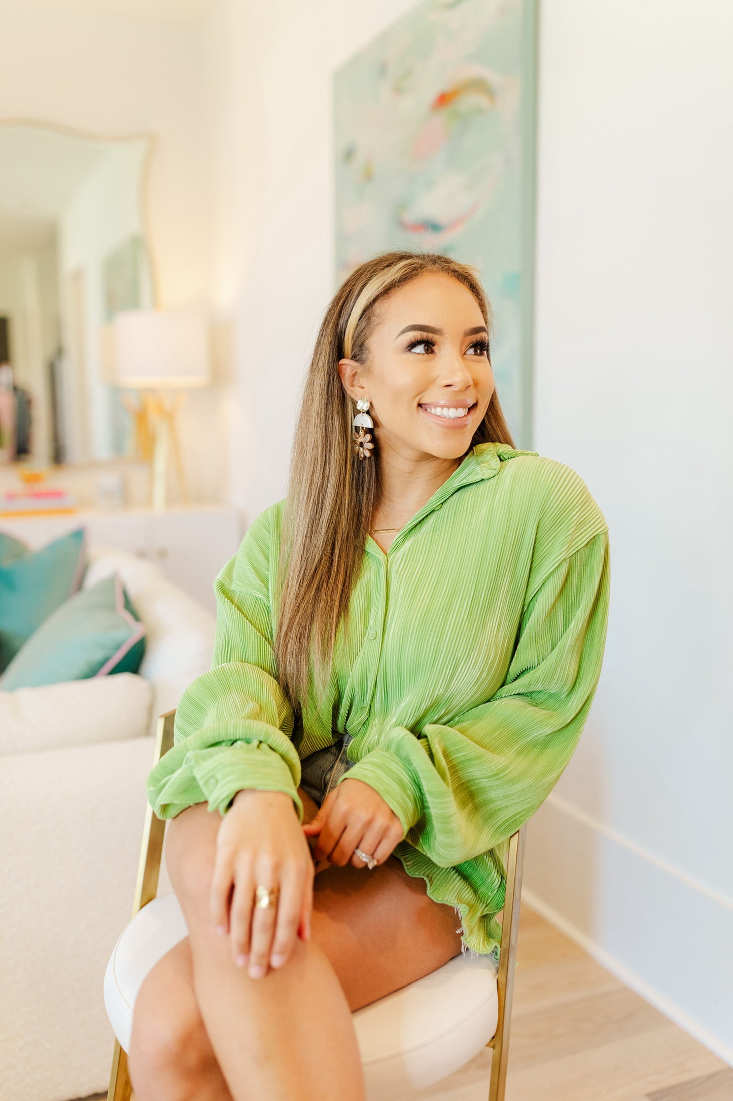 Bronze Lila Flower Drops