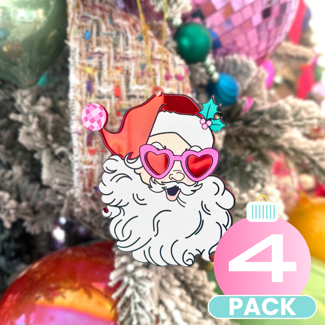 Santa at the Disco Ornament (Pack)
