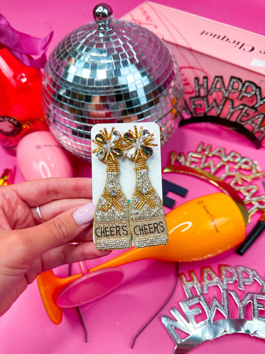 Silver Cheers Bottle