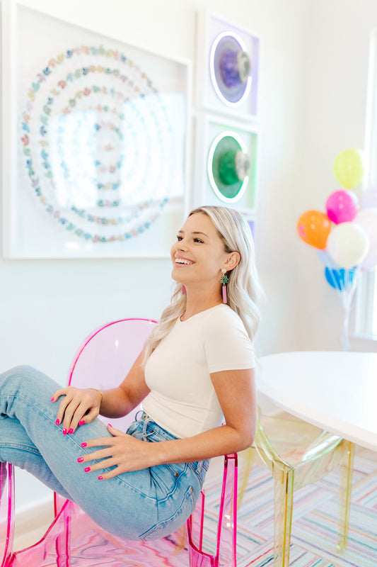 Iridescent Flower Sally Tassels