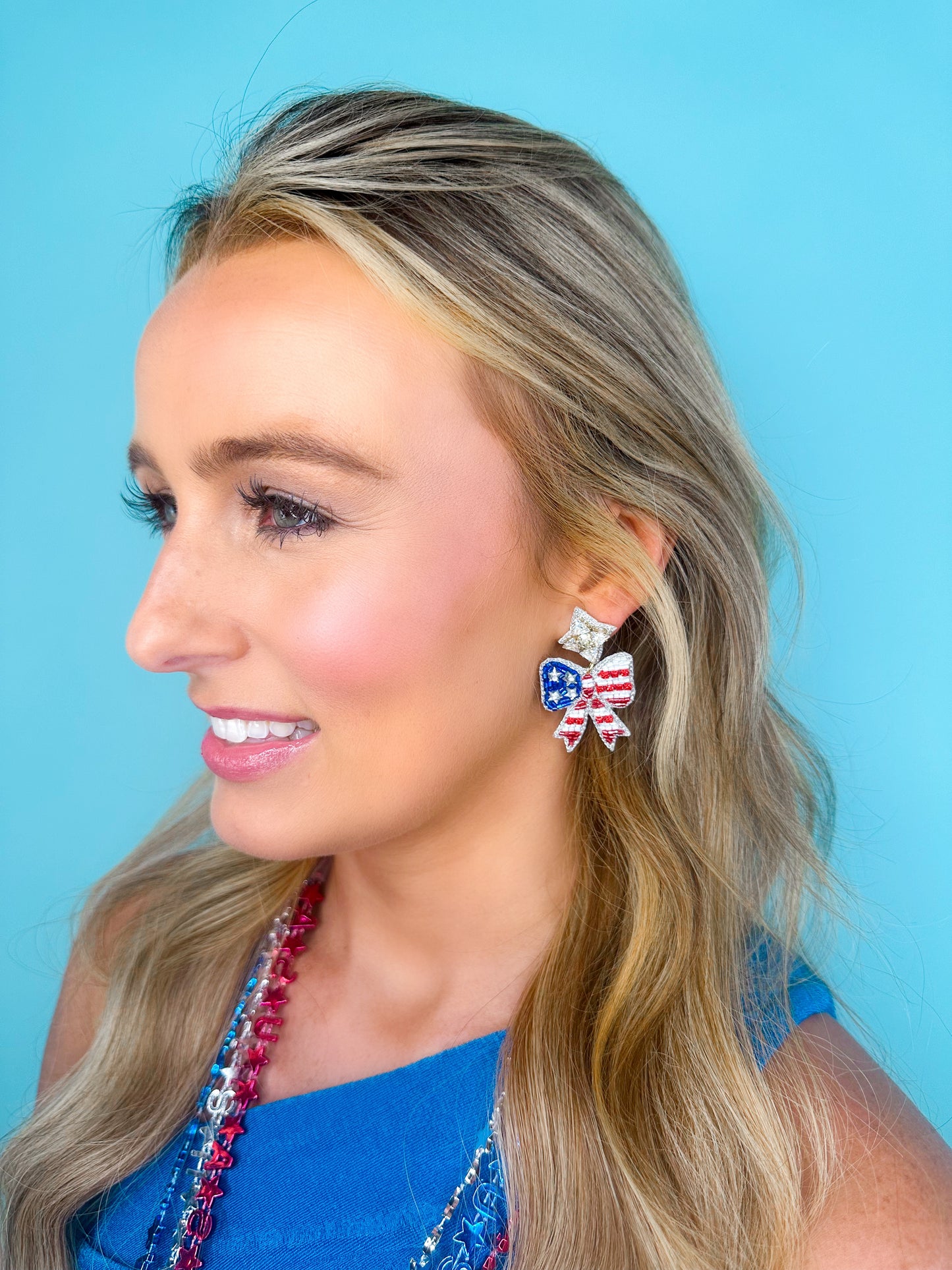 Flag Beaded Bows