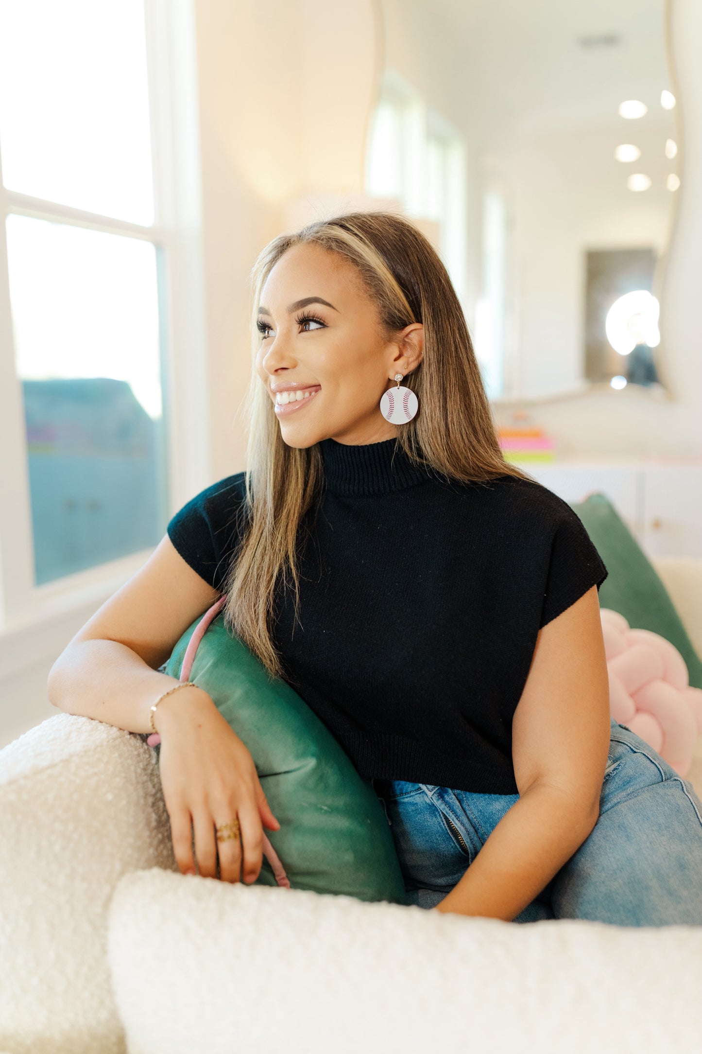 Red Glitter Custom Number Baseballs