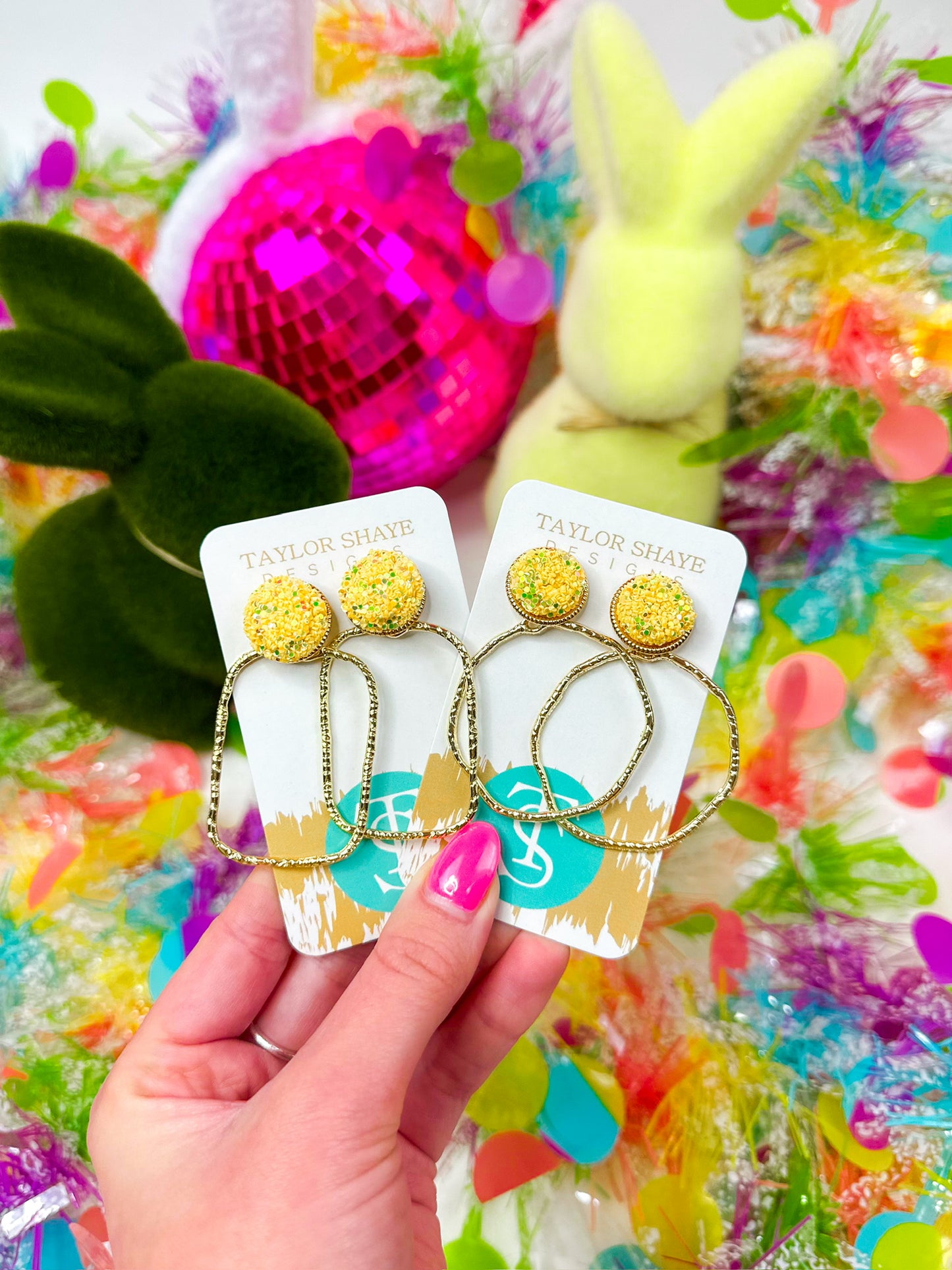 Gameday Glitter Top Hoops