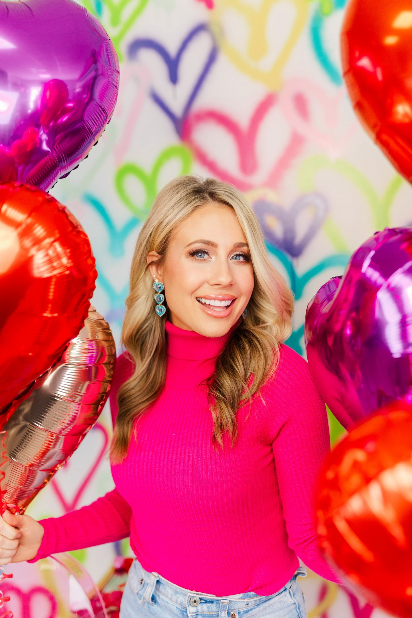 Rosaline Triple Beaded Hearts