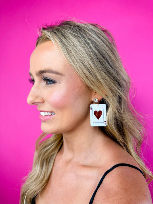 Acrylic Ace of Hearts