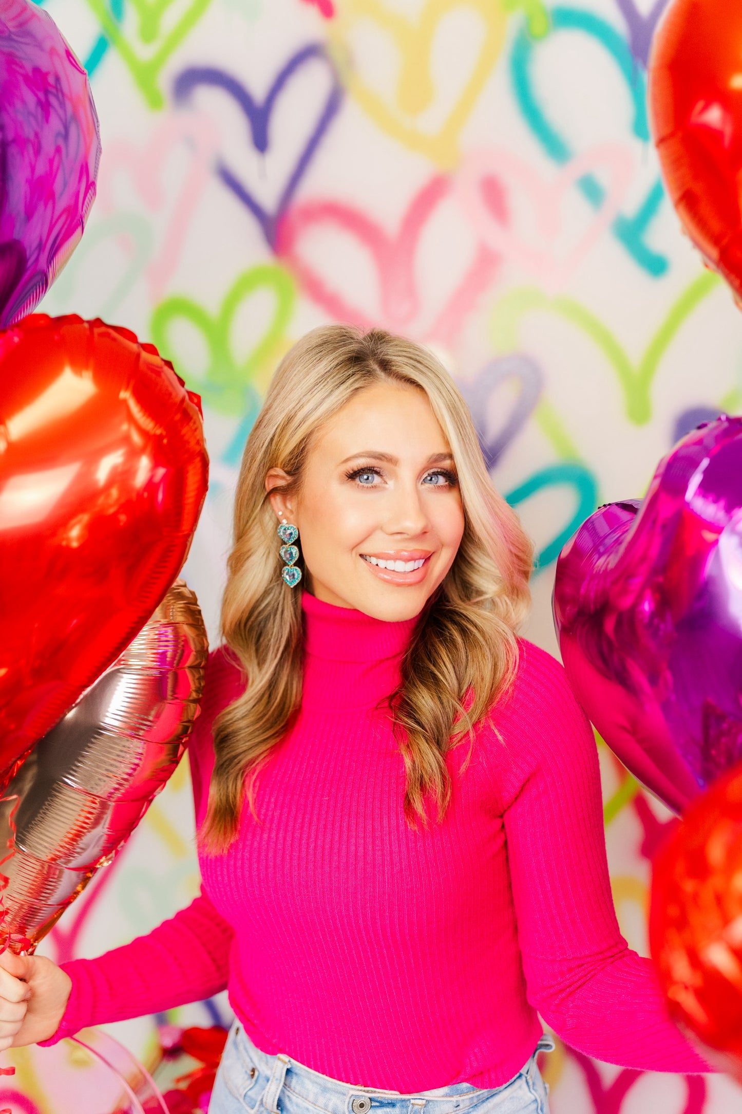 Rosaline Triple Beaded Hearts