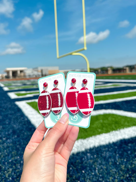 Red Acrylic Footballs